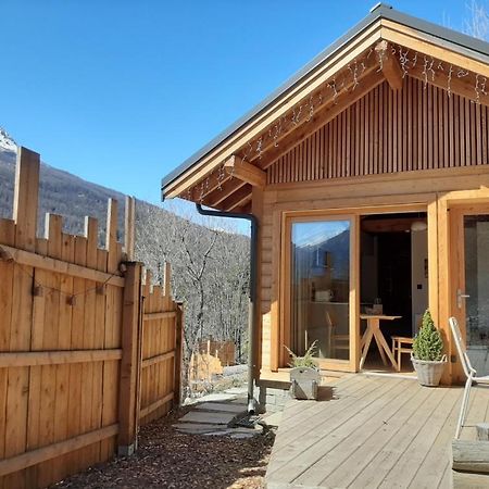 Petit Chalet Neuf Independant 2 Pers "La Cabane De Jean " Briançon Esterno foto