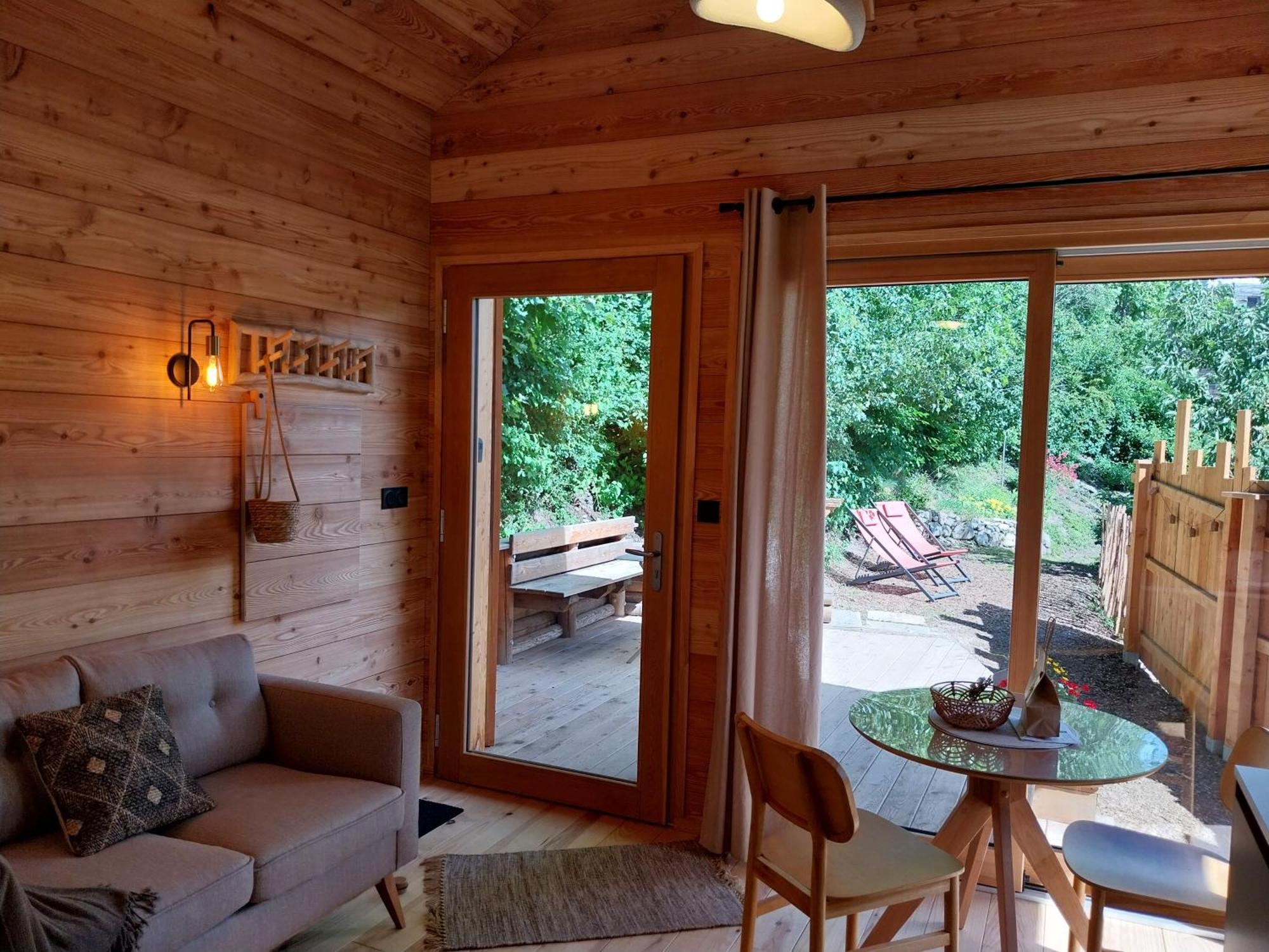 Petit Chalet Neuf Independant 2 Pers "La Cabane De Jean " Briançon Esterno foto