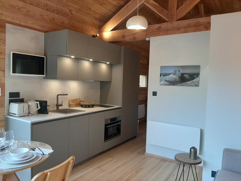 Petit Chalet Neuf Independant 2 Pers "La Cabane De Jean " Briançon Esterno foto